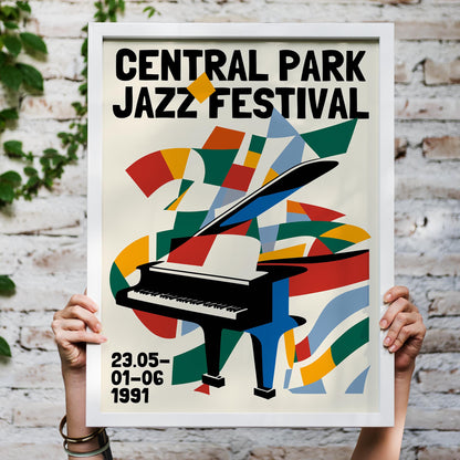 Central Park Jazz Poster