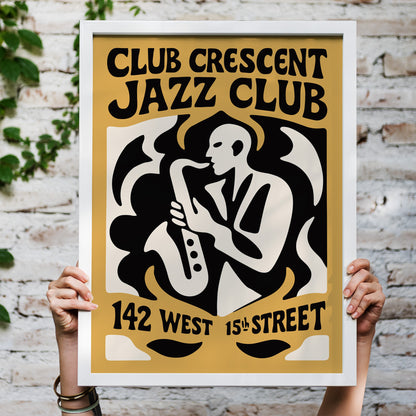 Crescent Jazz Club Night Poster