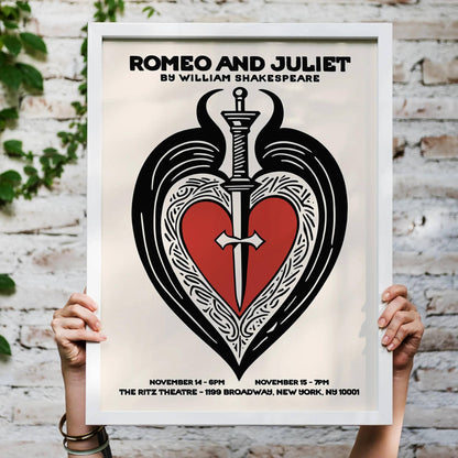 Romeo and Juliet Shakespeare Theater Poster
