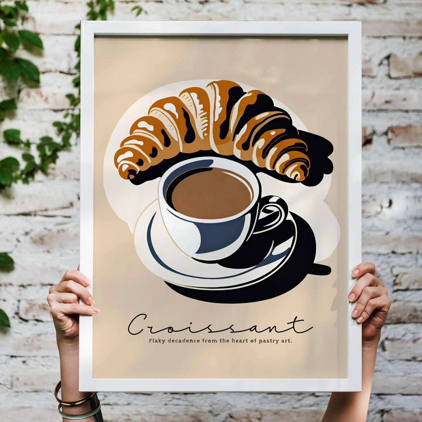 Croissant - French Morning Poster