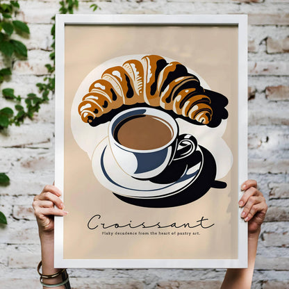 Croissant - French Morning Poster