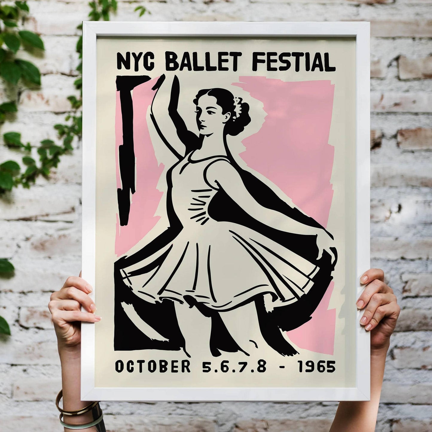 NYC Ballet Festival 1965 Vintage Poster