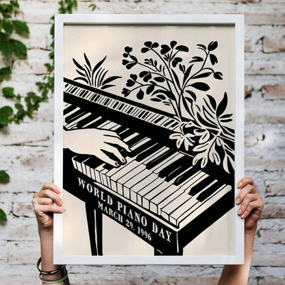 World Piano Day Poster Print