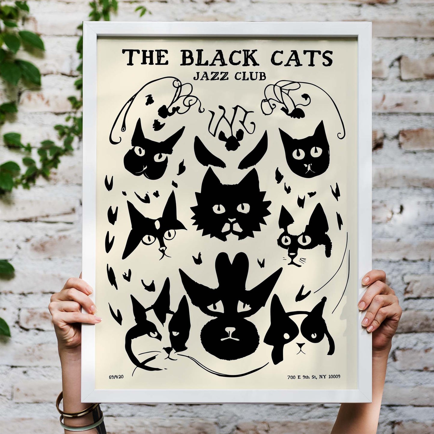 The Black Cats Jazz Club Poster