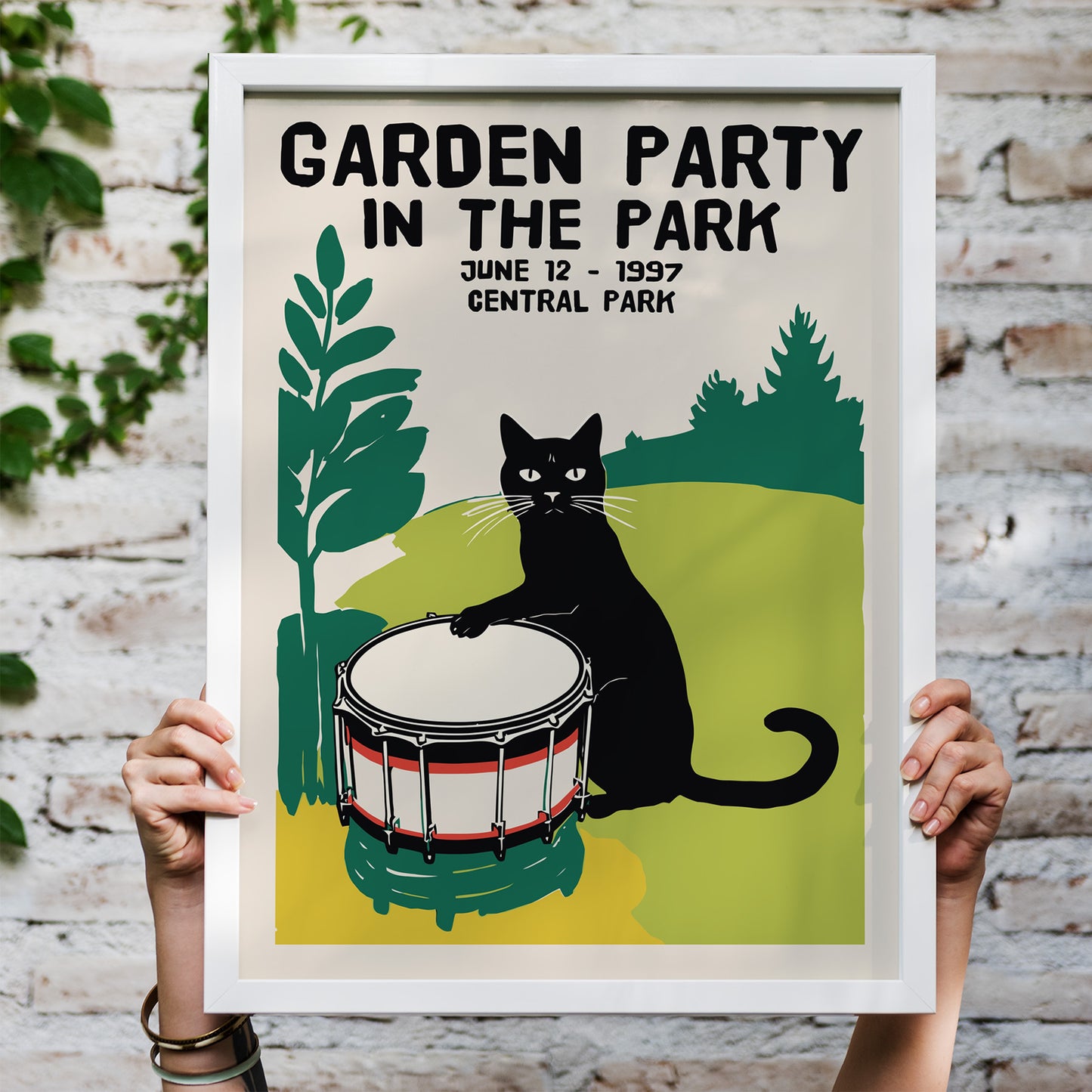 Garden Party Cat in the Park 1997 Poster