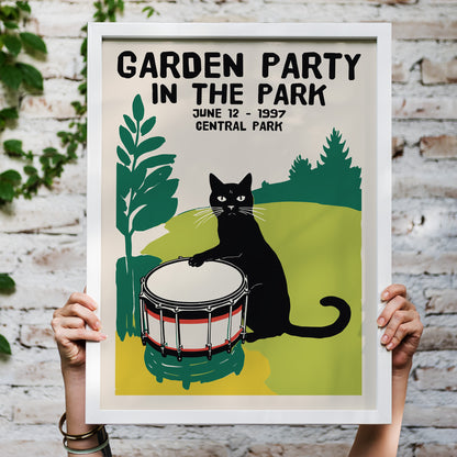 Garden Party Cat in the Park 1997 Poster