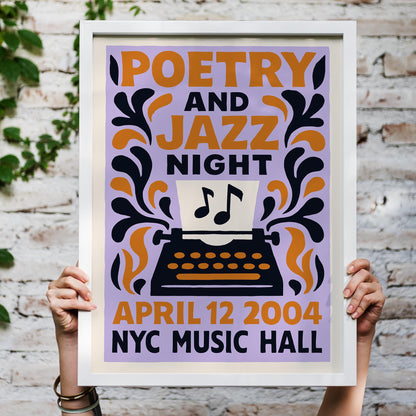 Poetry Jazz Night Print