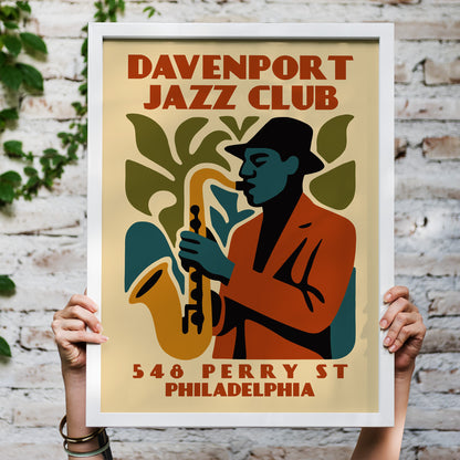 Davenport Jazz Club Live Poster