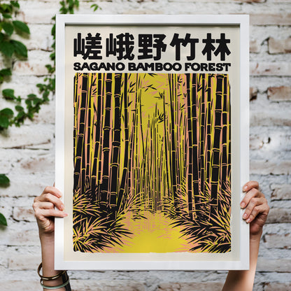 Sagano Bamboo Forest Japan Travel Poster