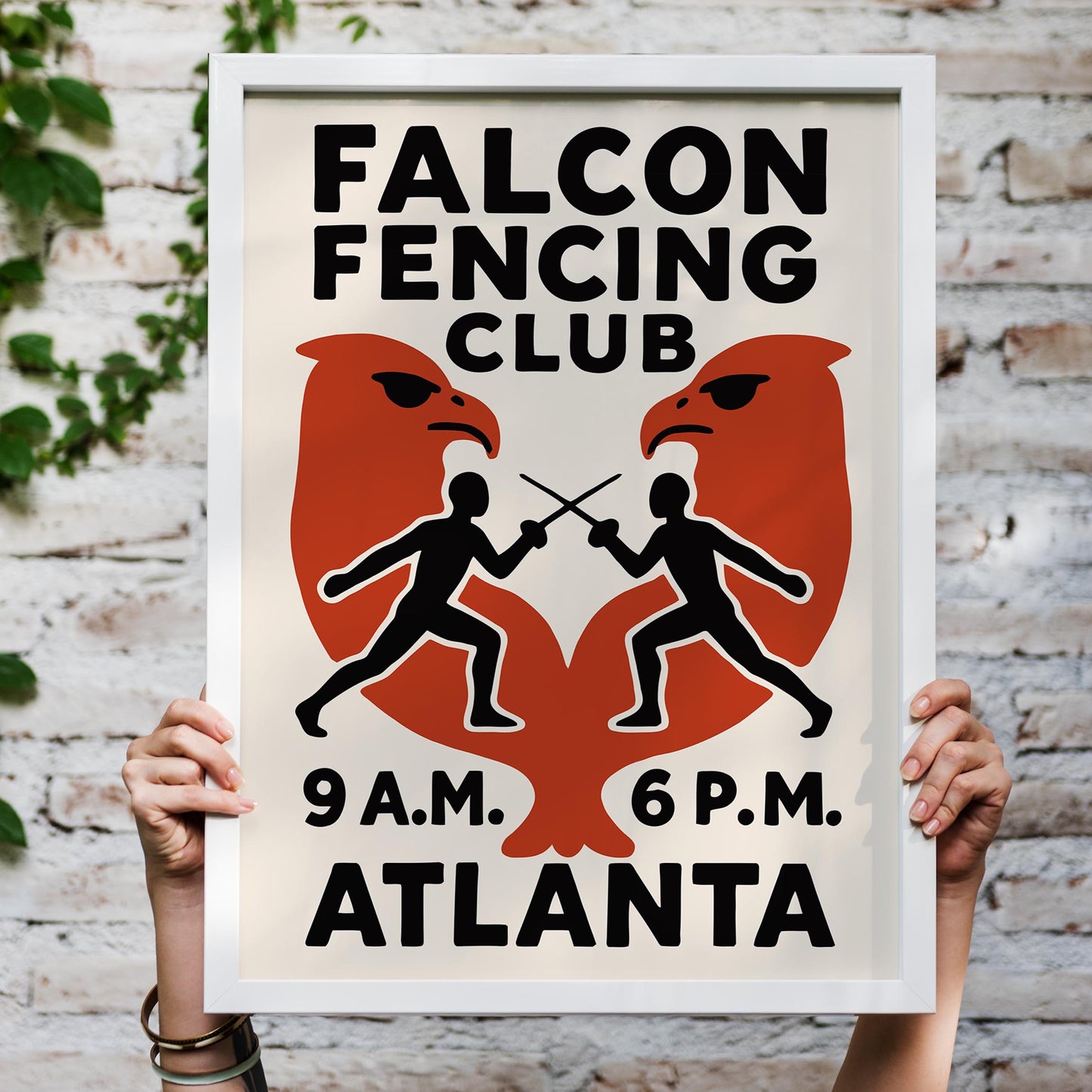 Falcon Fencing Club Poster