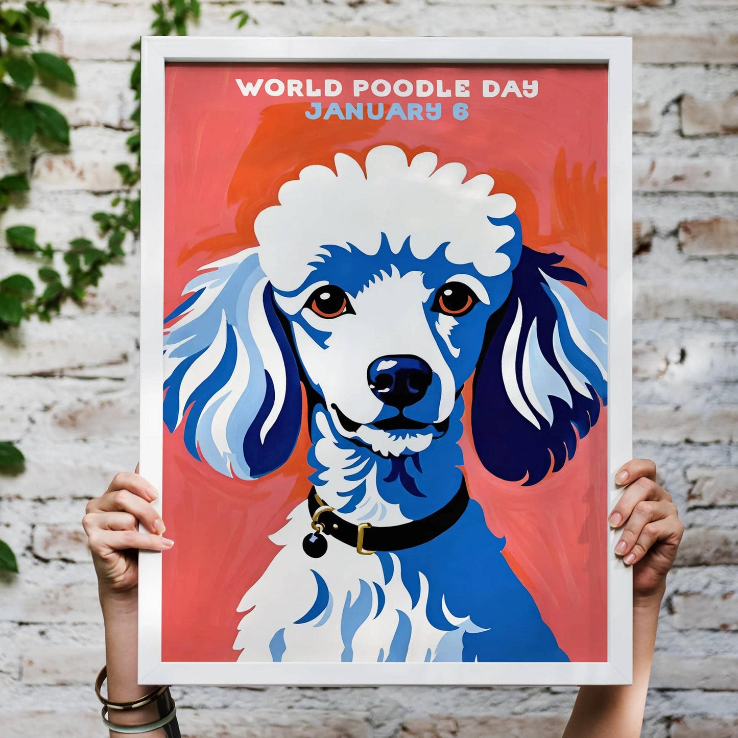 World Poodle Day Art Poster