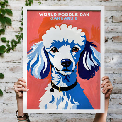 World Poodle Day Art Poster