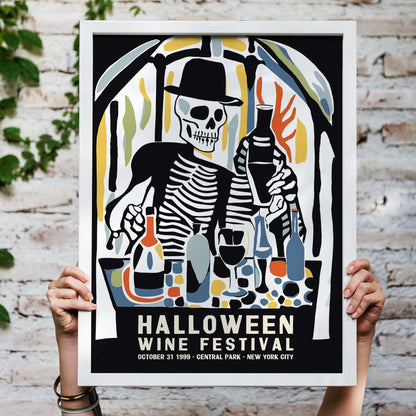 Halloween Wine Festival Poster Print