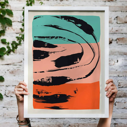 Abstract Brushstroke Poster Print