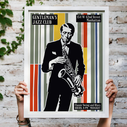 Gentleman's Jazz Club Poster