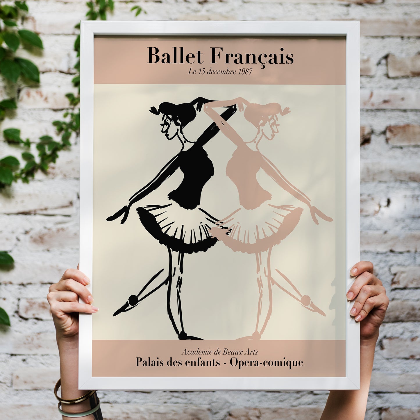 French Ballerinas Wall Art Print