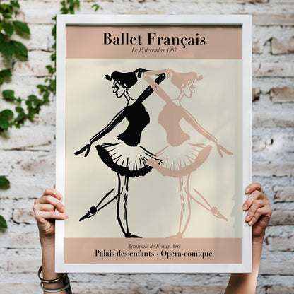 French Ballerinas Wall Art Print