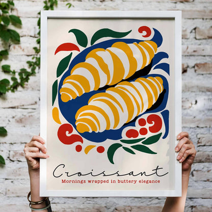 Croissant Morning Poster Print