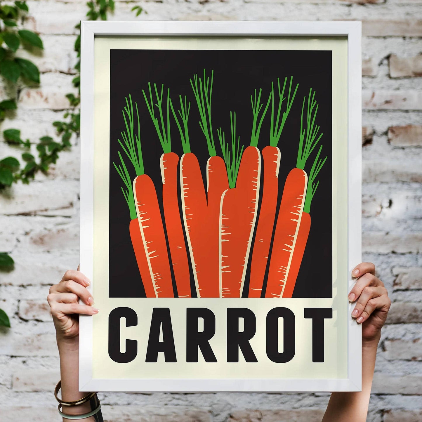 Minimalist Carrot Poster