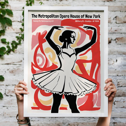 Retro NYC Ballerina Wall Art Print