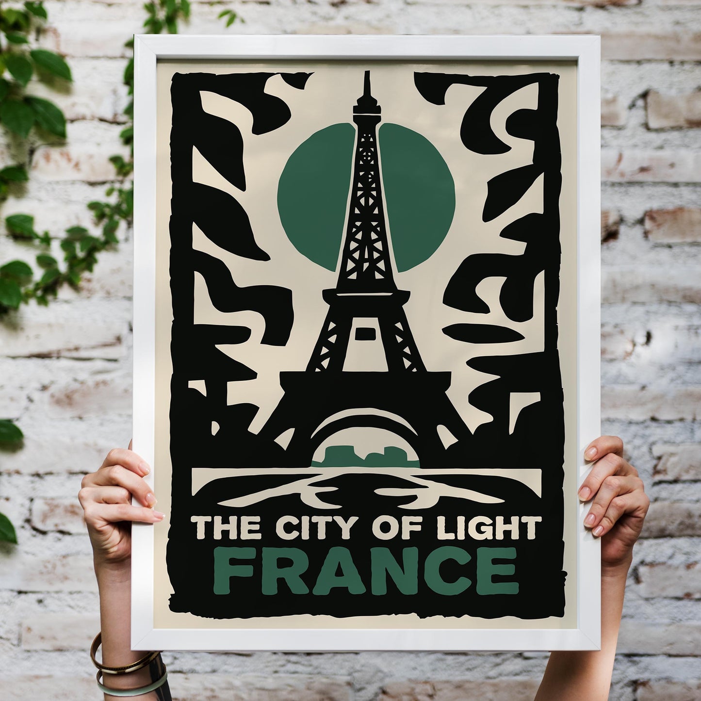 France Eiffel Tower Poster Print