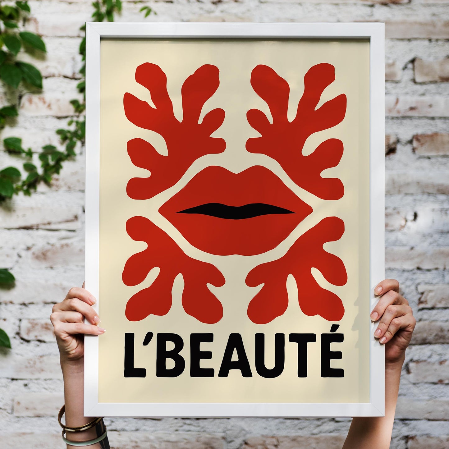 French Lips Art Print