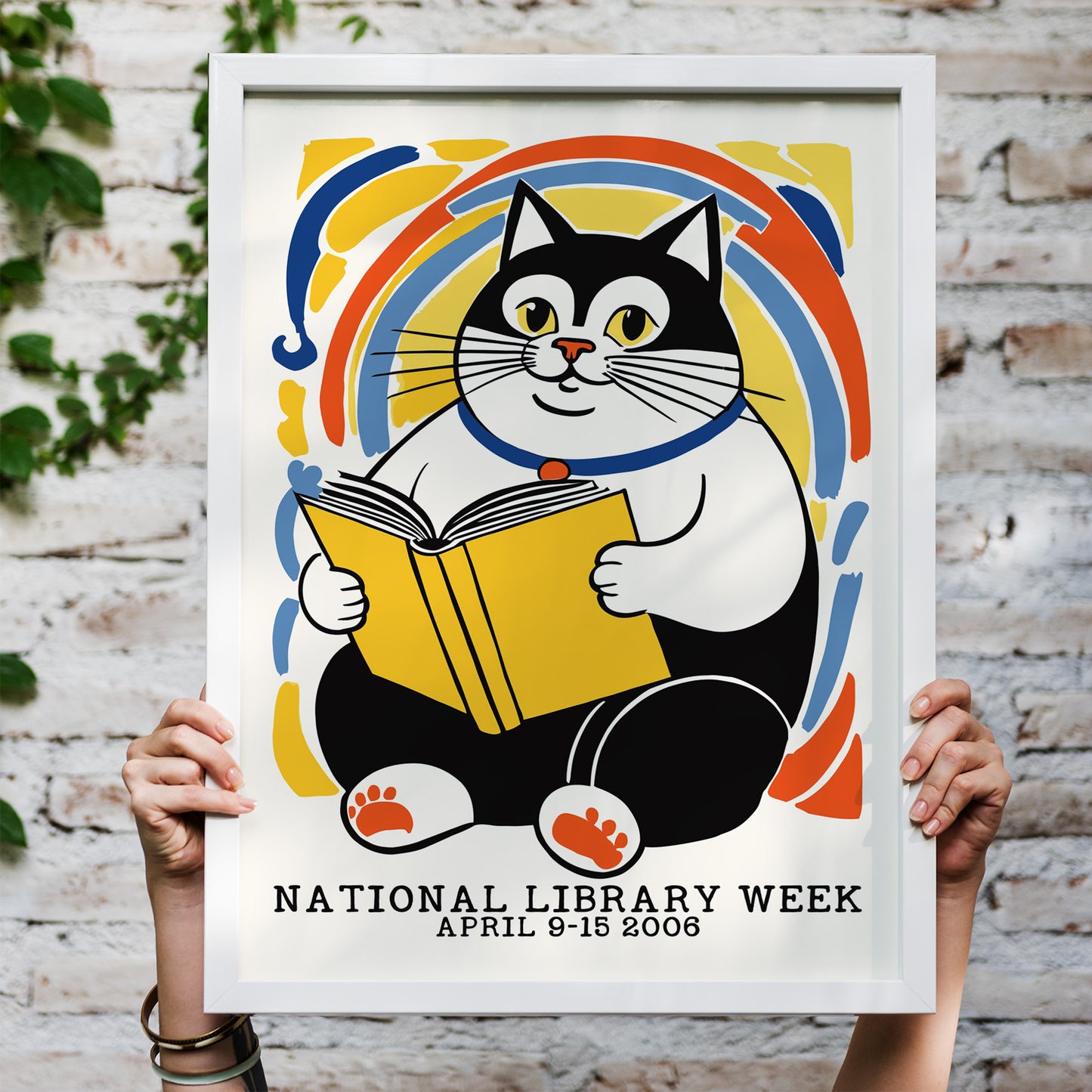National Library Week Cat 2006 Poster