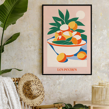 Les Peches, French Kitchen Art Print 2024