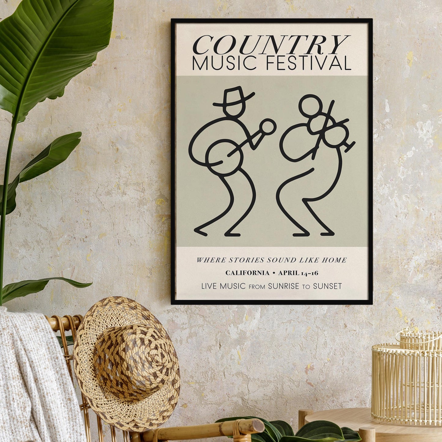 Country Music Festival California Poster