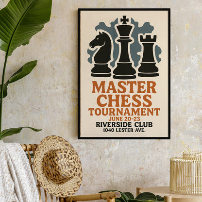 Master Chess Tournament Poster
