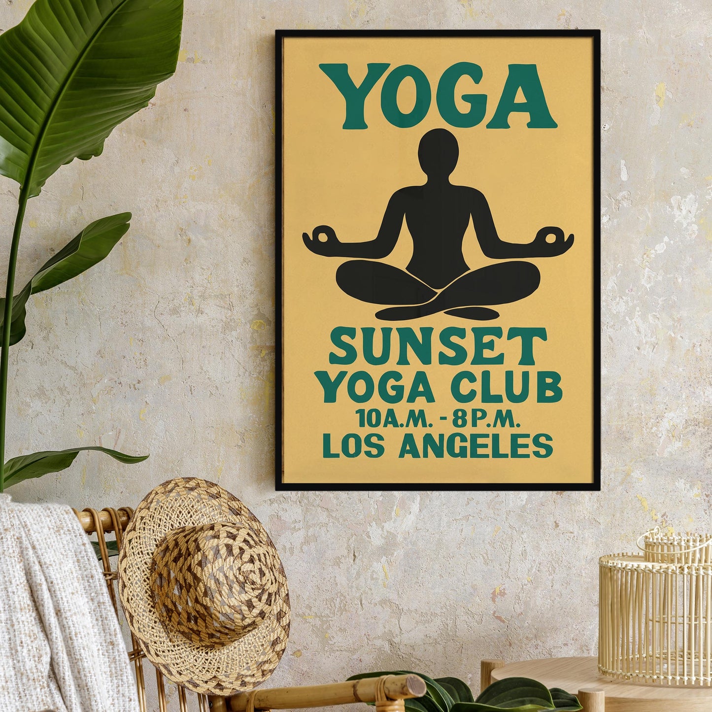 Sunset Yoga Club Poster