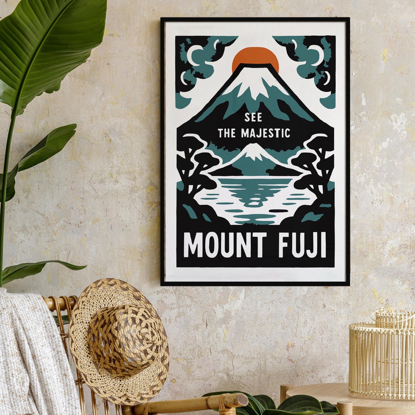 Mount Fuji Travel Poster Print