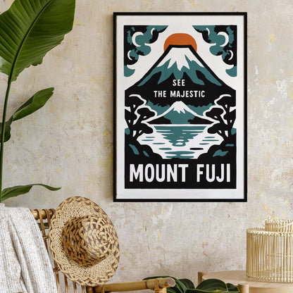 Mount Fuji Travel Poster Print