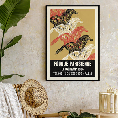 Fougue Parisienne Horse Racing Art Print