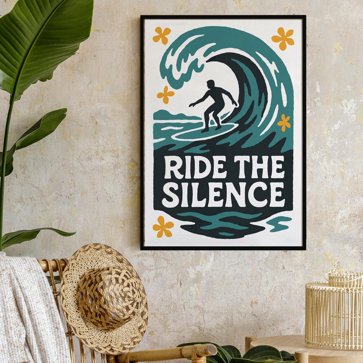 Ride the Silence Surf Poster