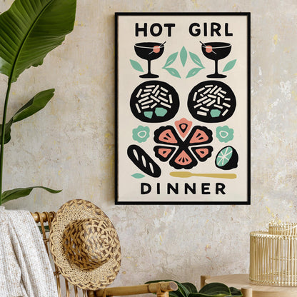Hot Girl Dinner Poster