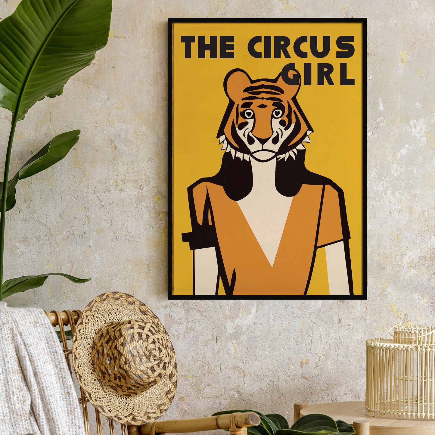 The Circus Girl Yellow Poster