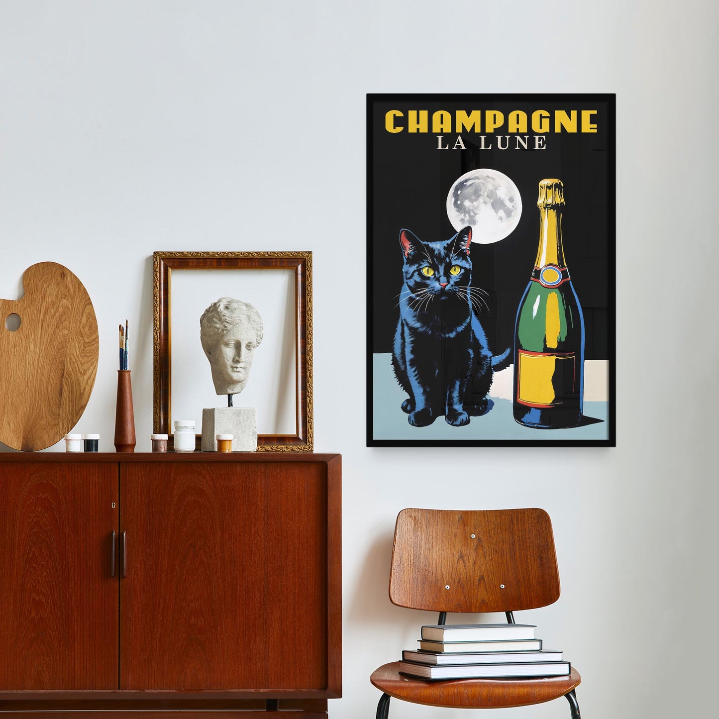 Champagne La Lune Print