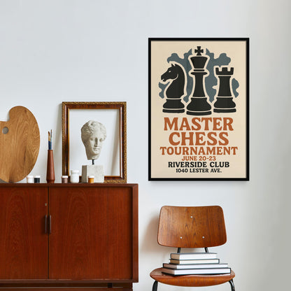 Master Chess Tournament Poster