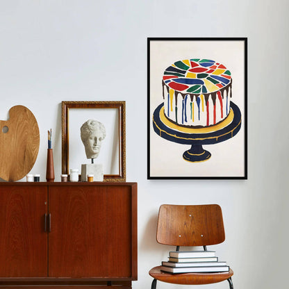 Japanese Kintsugi Cake Art Print