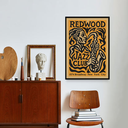 Redwood Jazz Club Poster