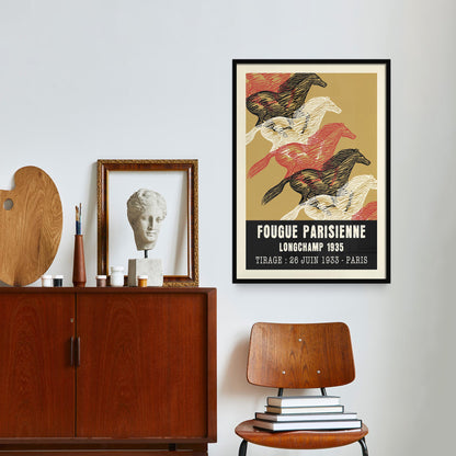 Fougue Parisienne Horse Racing Art Print