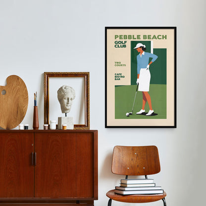 Pebble Beach Golf Poster