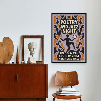 Poetry and Jazz Night Poster