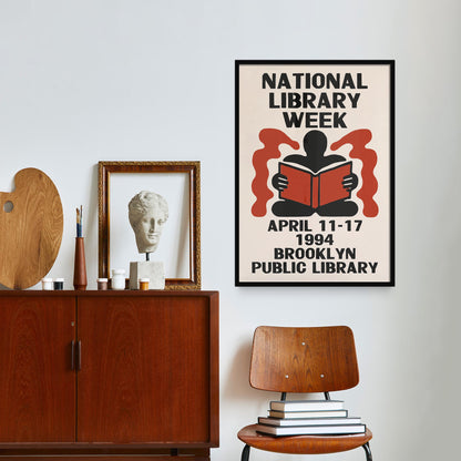 Library Week Vintage Poster