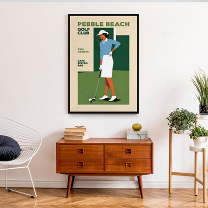 Pebble Beach Golf Poster