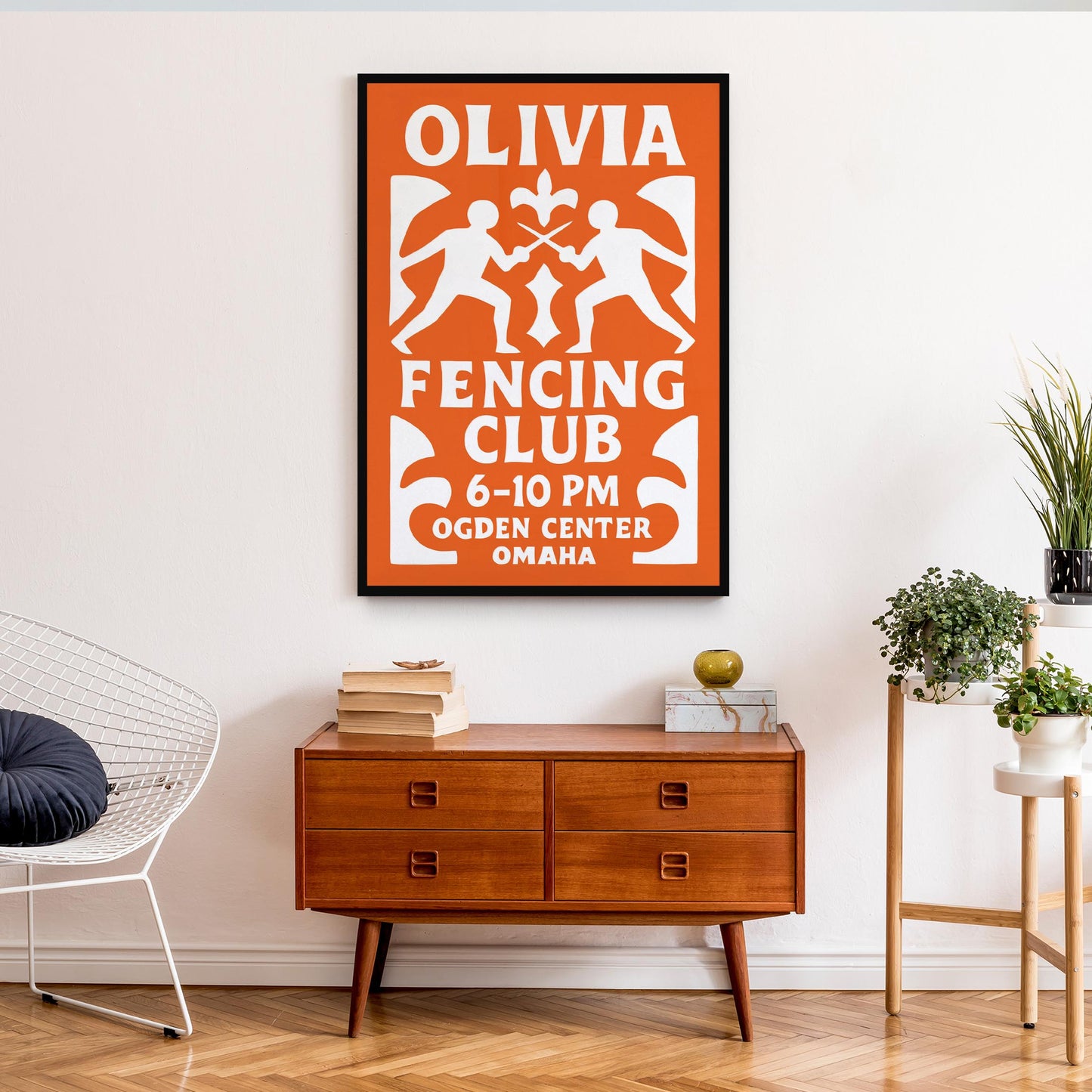 Olivia Fencing Club Poster
