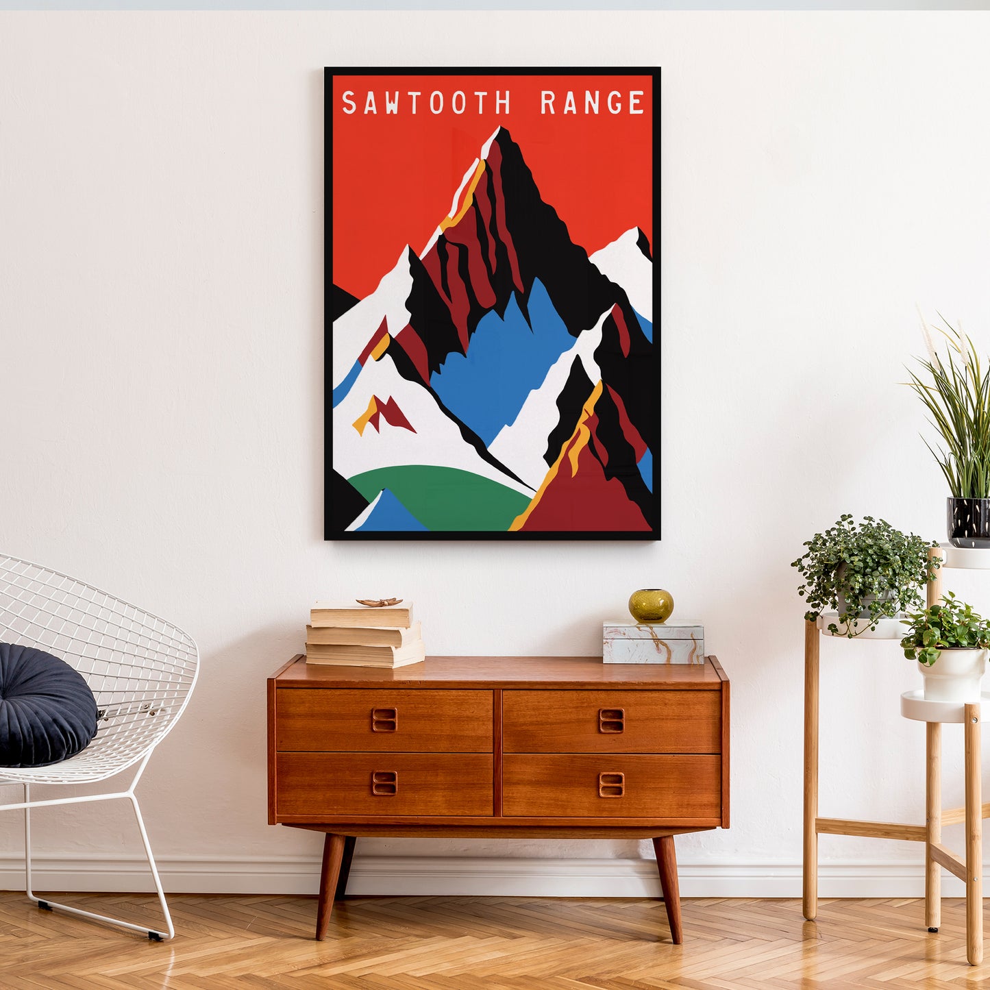 Sawtooth Range Travel Poster