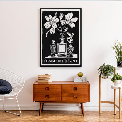 Monochrome Paris Perfume Wall Art