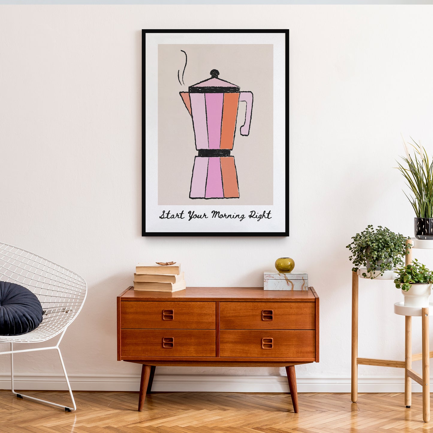 Start Your Morning Right - Coffee Maker Poster